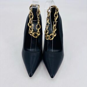 Express Vintage Y2K Avant Garde Rockstar Girlfriend Chain Link Heels Stilettos